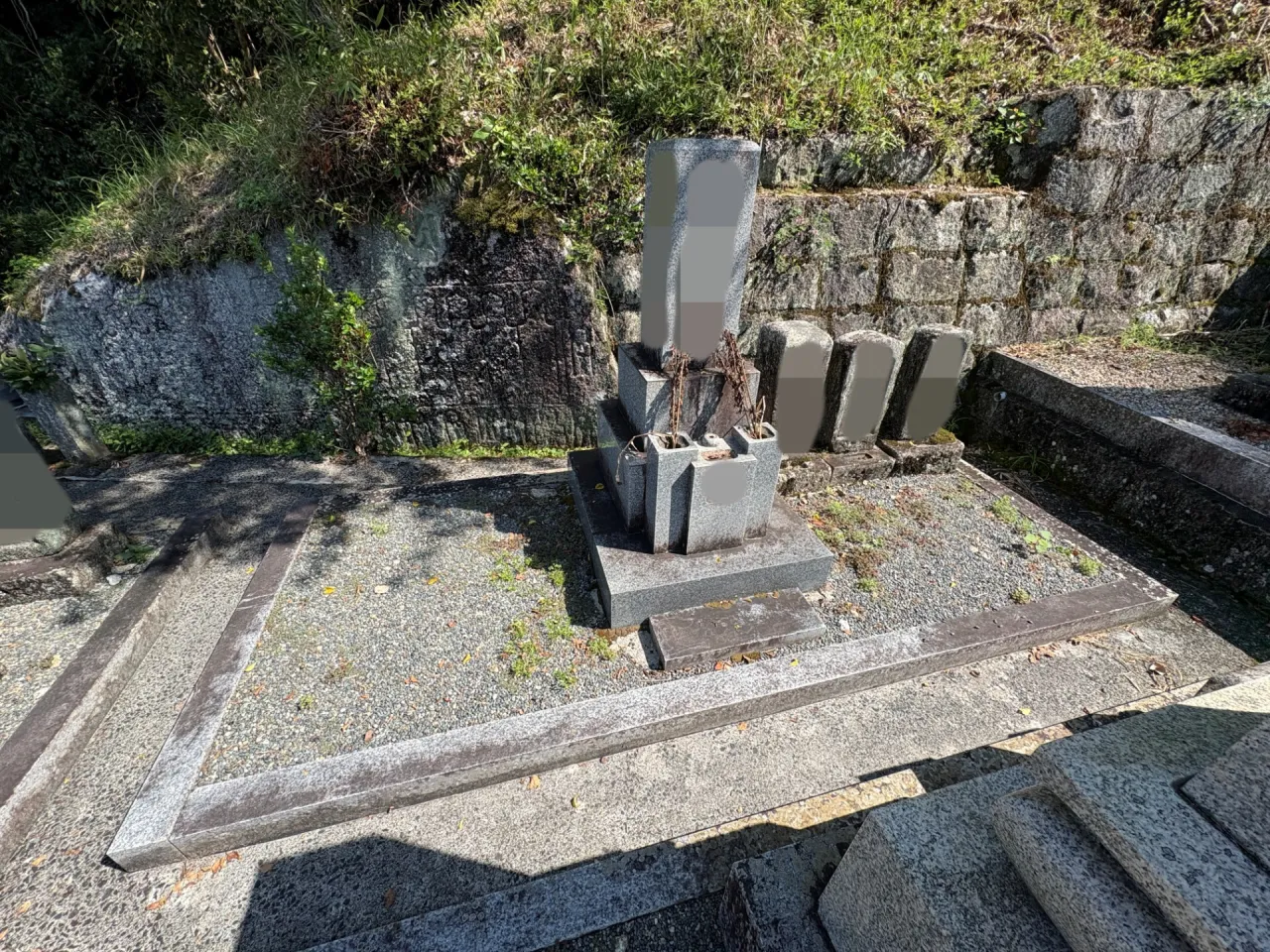 奈良県奈良市｜共同墓地｜石板設置工事